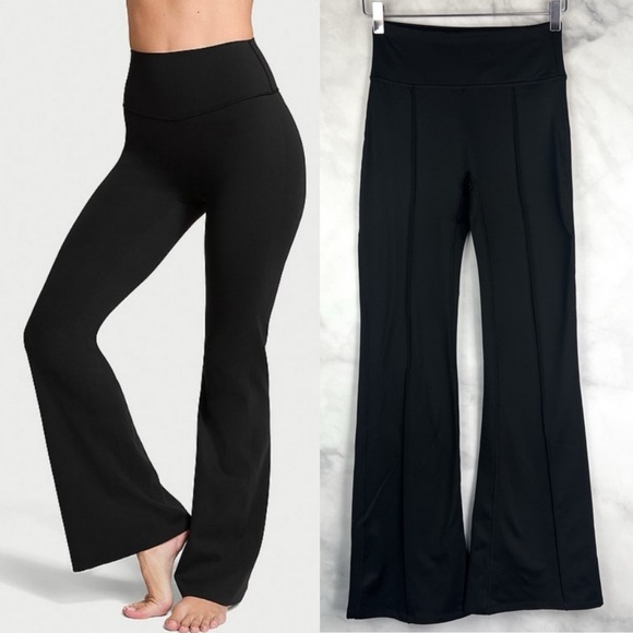 PINK Victoria's Secret Pants - NWT Victoria Secret PINK Winter Performance Flare Stretch Leggings Yoga Black S